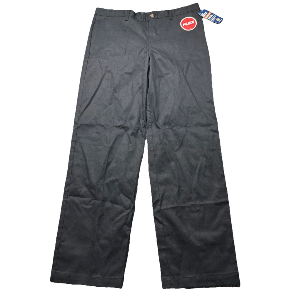 Dickies Flex Boys Pants 18 Husky Classic Fit Black 34x30